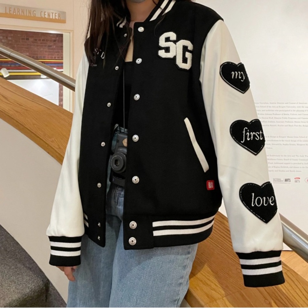 Double Happy Genius Lab Varsity Jacket (Suga of BTS) - Picture 4 of 5